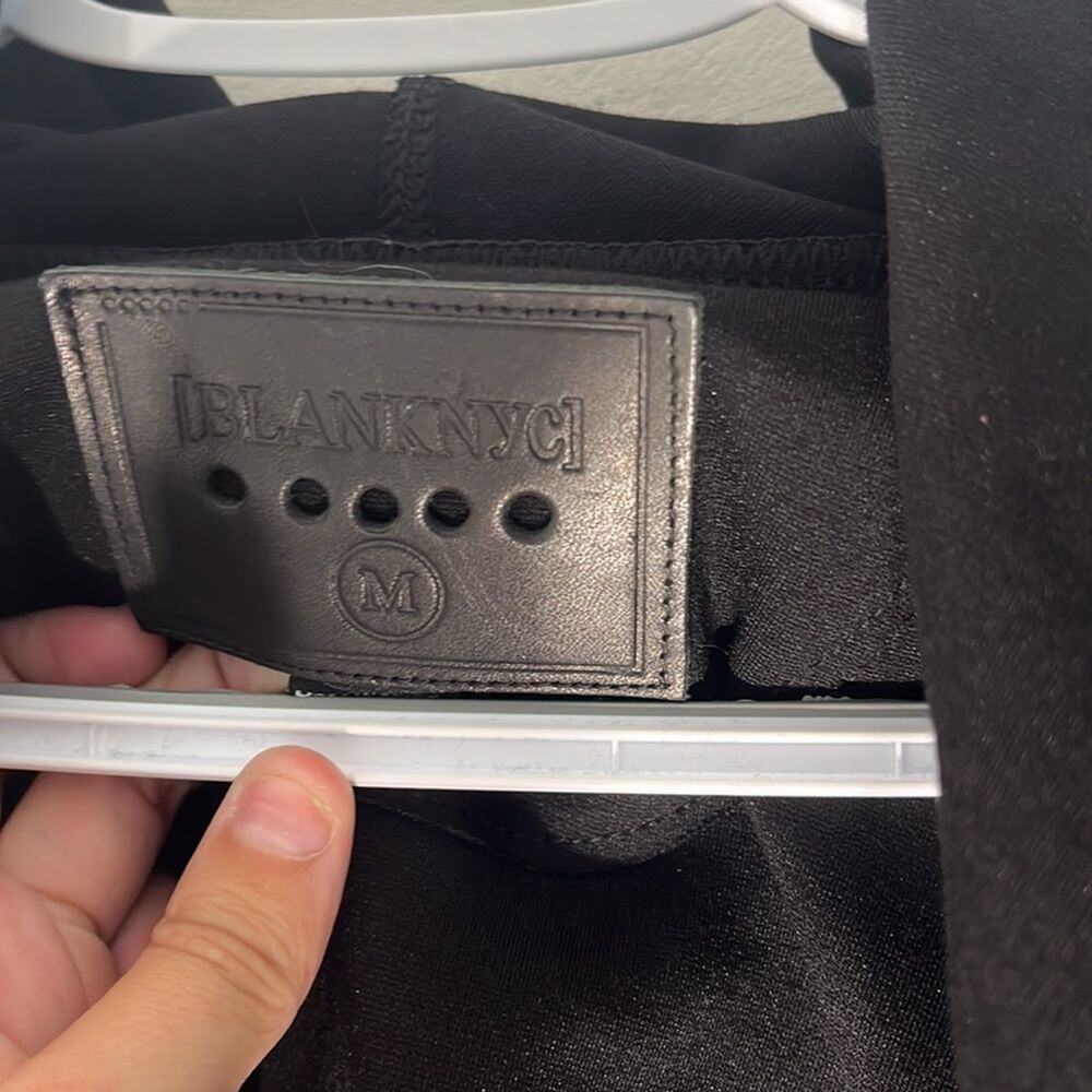 Blank Nyc Black Moto Jacket Basic Minimalist Hood… - image 4